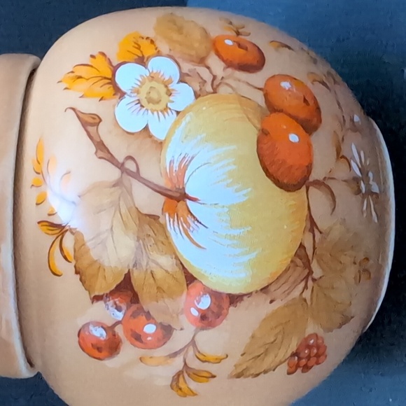 Vintage Sadler England Small Ginger Jar In Autumn Gold Pattern. - Picture 3 of 10